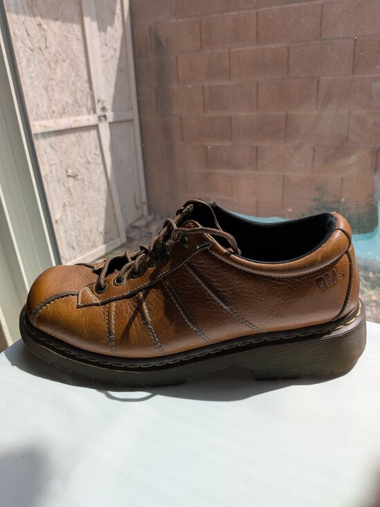 Lightly Used Dr. Martens 11306 Brown Lace-Up Oxfords Mens US 12 main image 5